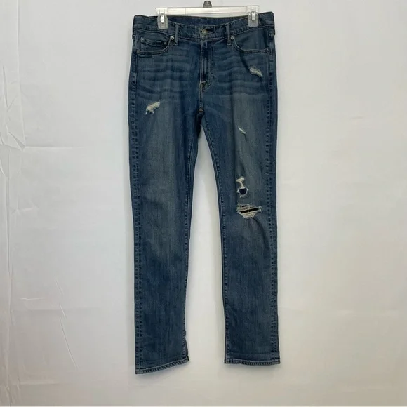 Abercrombie & Fitch Men's 31W 32L Rustin Athletic Slim Stretch Jeans - Picture 2 of 5